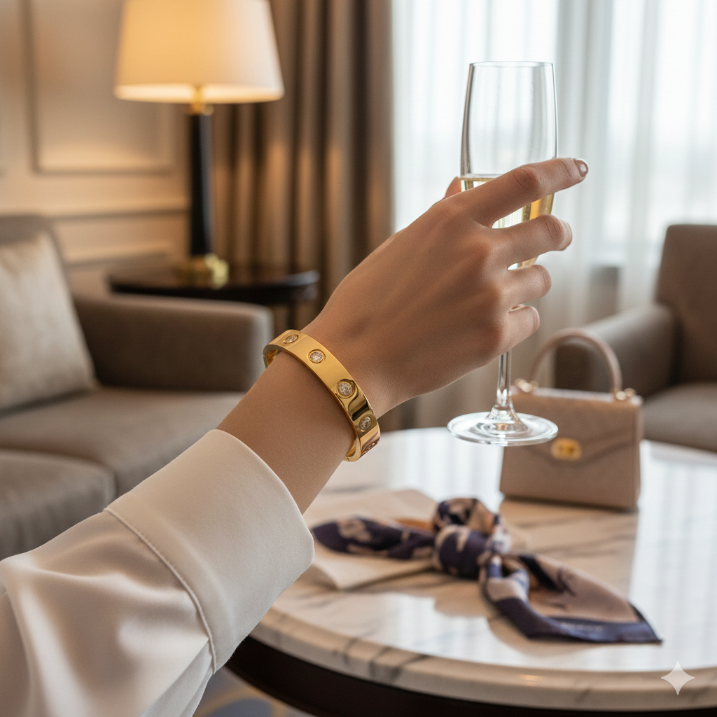 Round Cable Wire Love Bracelet